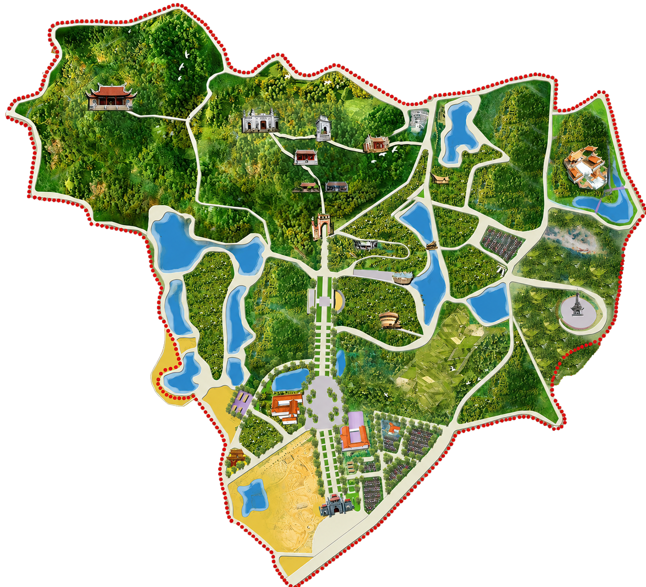 Bản Đồ Khu Di Tích